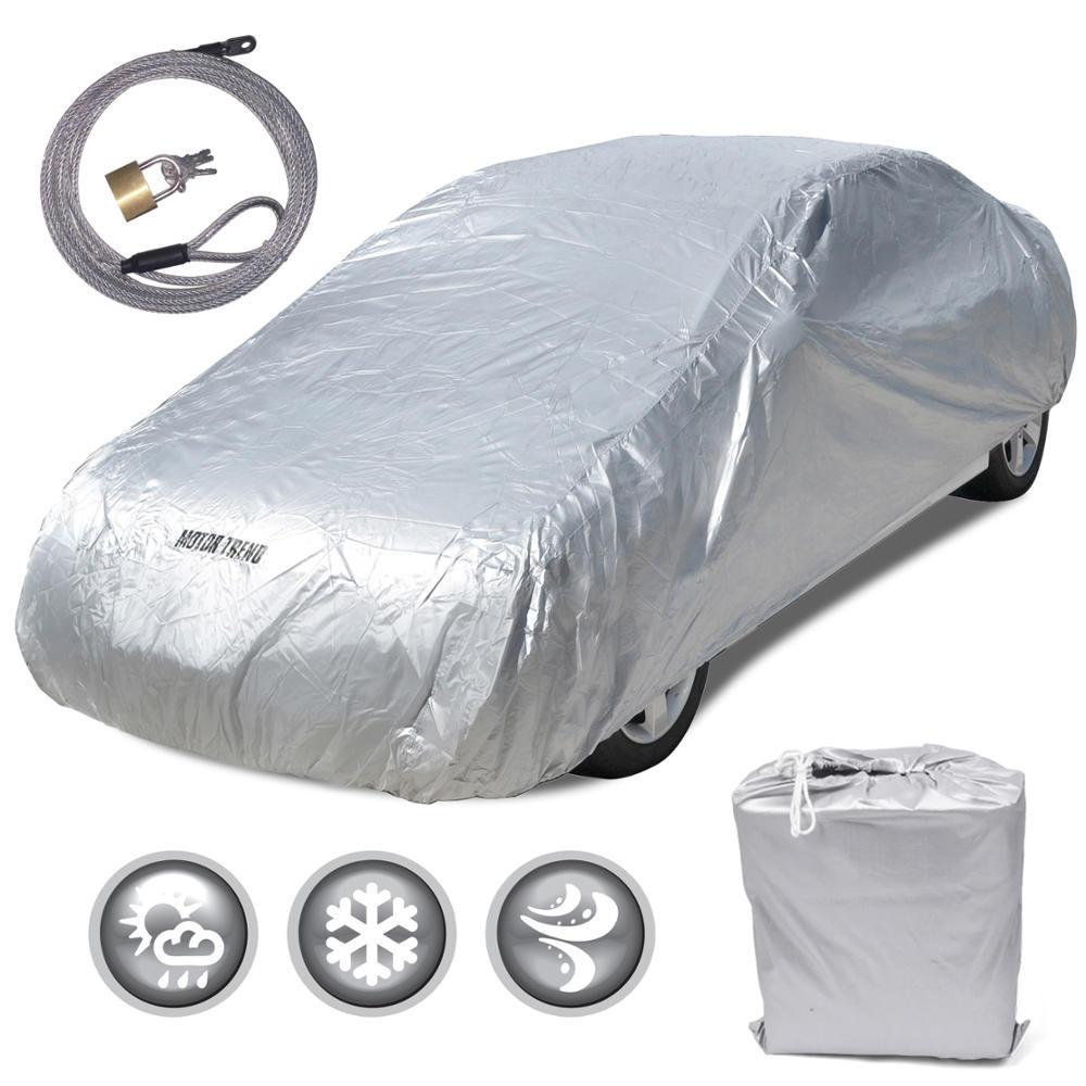 MotorTrend WeatherWear Single Poly Layer All Season Water-Proof Vehicle Cover for Ford Mustang (1993-2004)