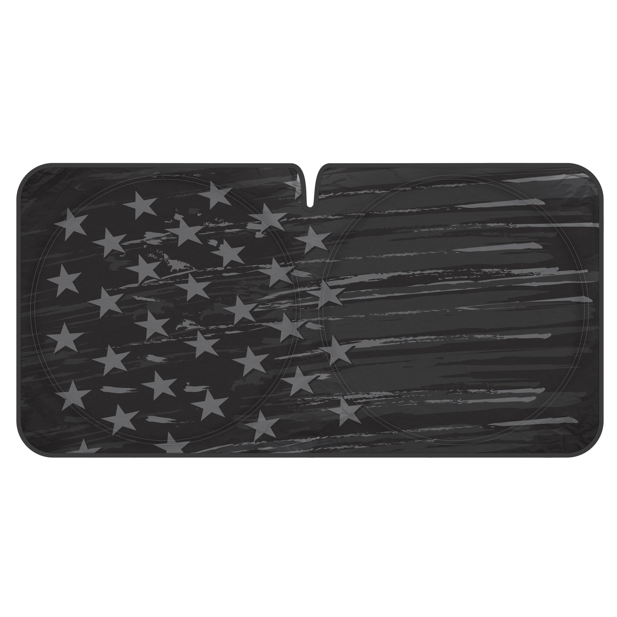 MotorTrend USA Vintage Flag Front Windshield Sunshade - Medium (65" x 33")