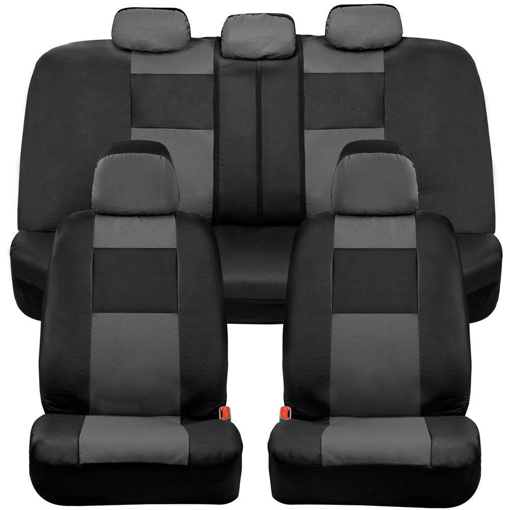 BDK Faux Croc Skin Front Seat Covers and Rear Split Bench Seat Covers