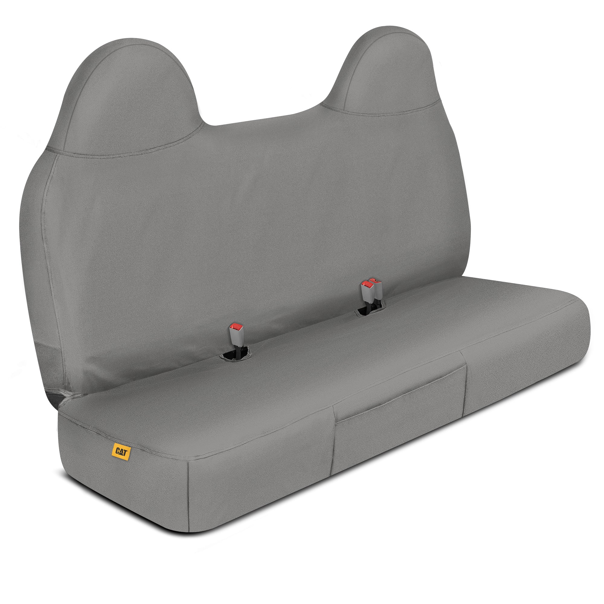 CAT Custom Fit Front Bench Seat Cover with Utility Pockets for Ford F250 / F350 / F450 / F550 (1999-2007) - Gray