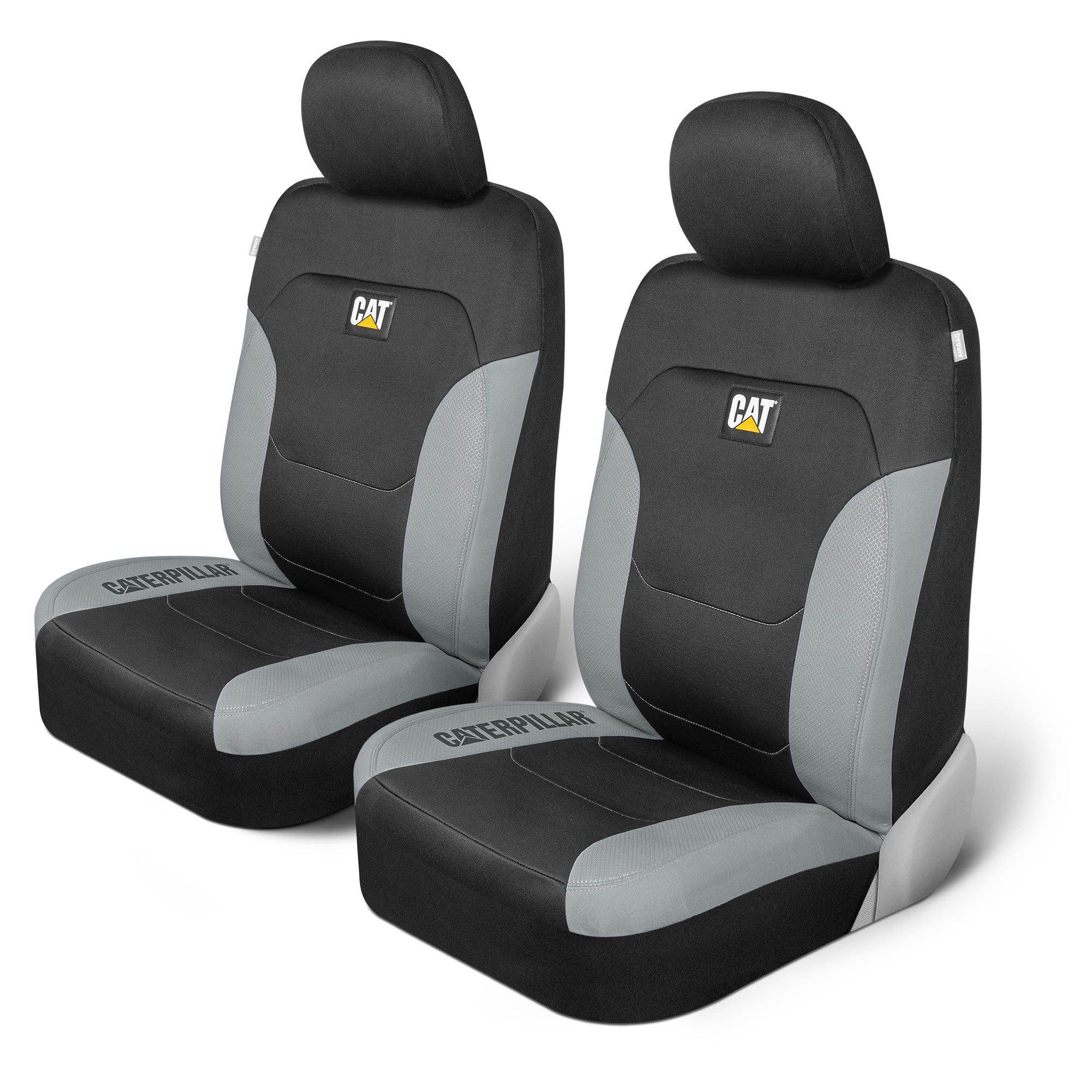 CAT 2-Pack FlexFit Front Seat Covers with Hexagonal Design