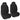 BDK 2-Pack Premium Regal Cloth Front Seat Covers - Black