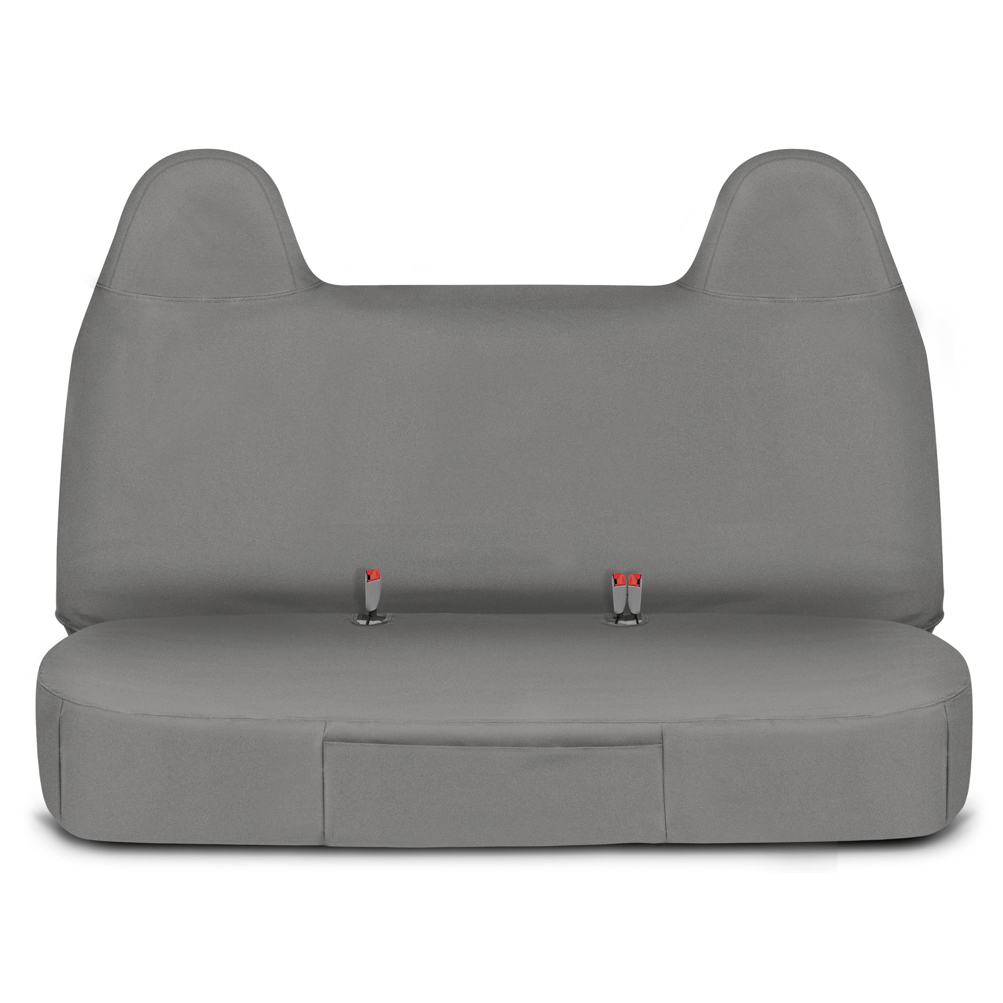 CAT Custom Fit Front Bench Seat Cover with Utility Pockets for Ford F250 / F350 / F450 / F550 (1999-2007) - Gray