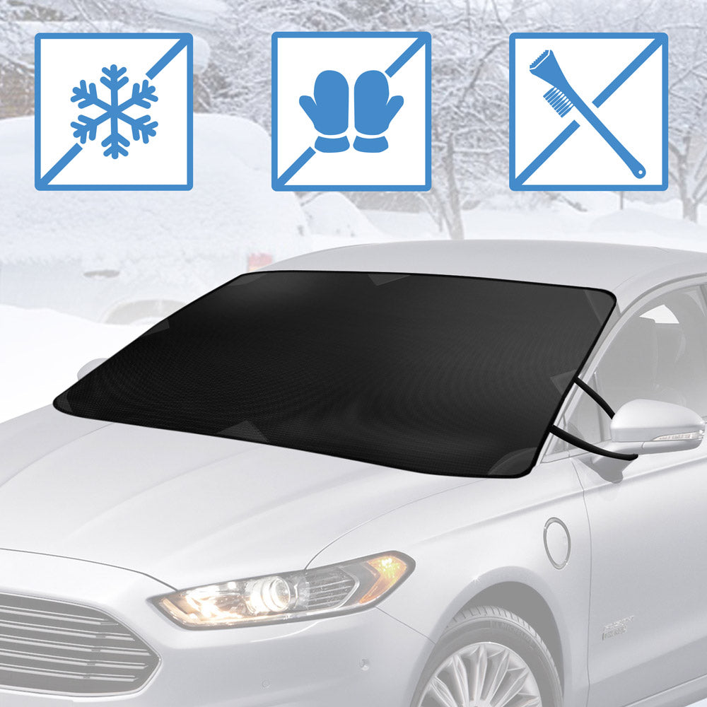 BDK Magnetic Water-Proof Front Windshield Cover for Ice, Snow, Hail (78" x 43")