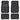 MotorTrend 4-Piece Premium Inter-Lock Backing Carpet Front Floor Mats and Rear Floor Mats - Charcoal