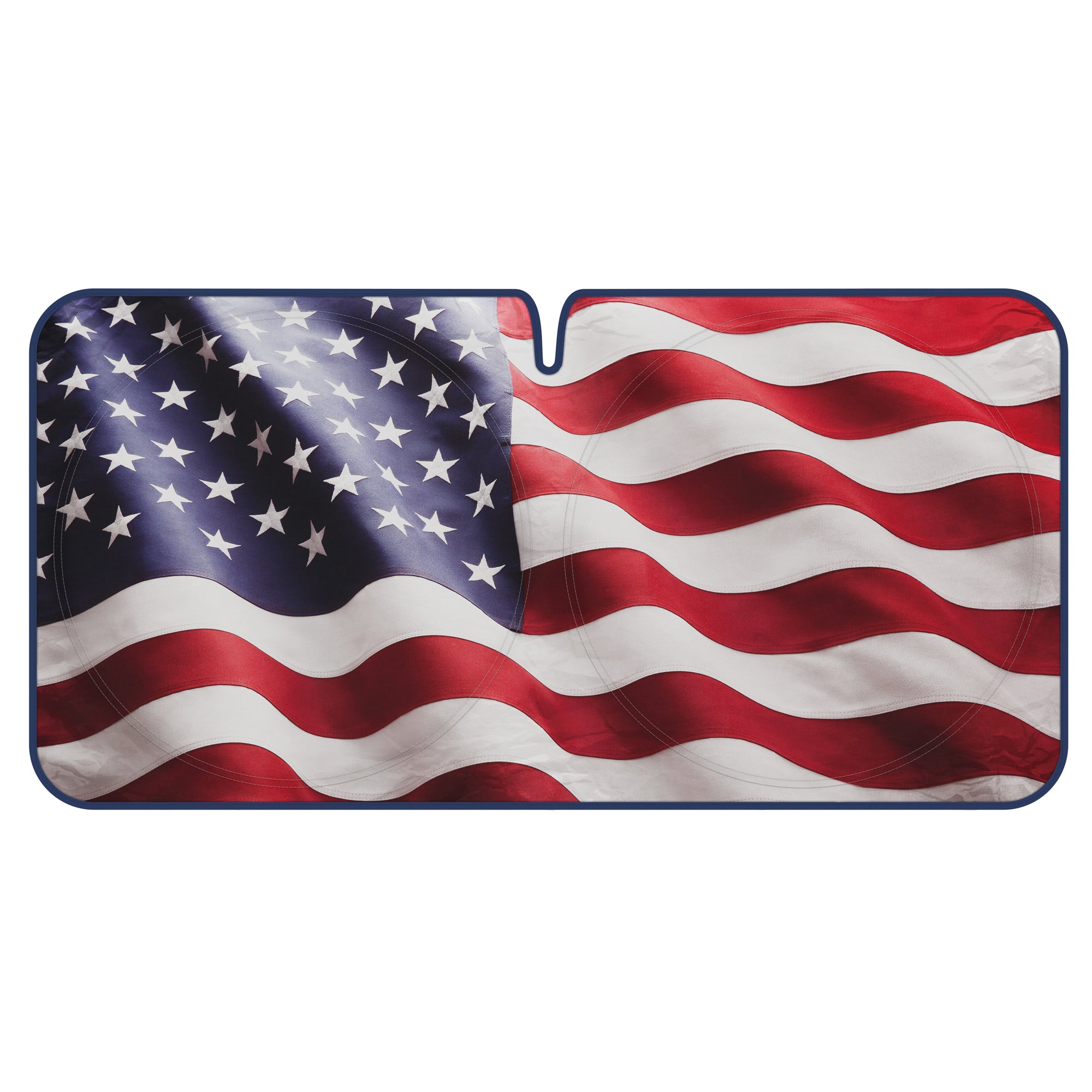 MotorTrend American US Flag Front Windshield Sunshade (Large 69" x 35")