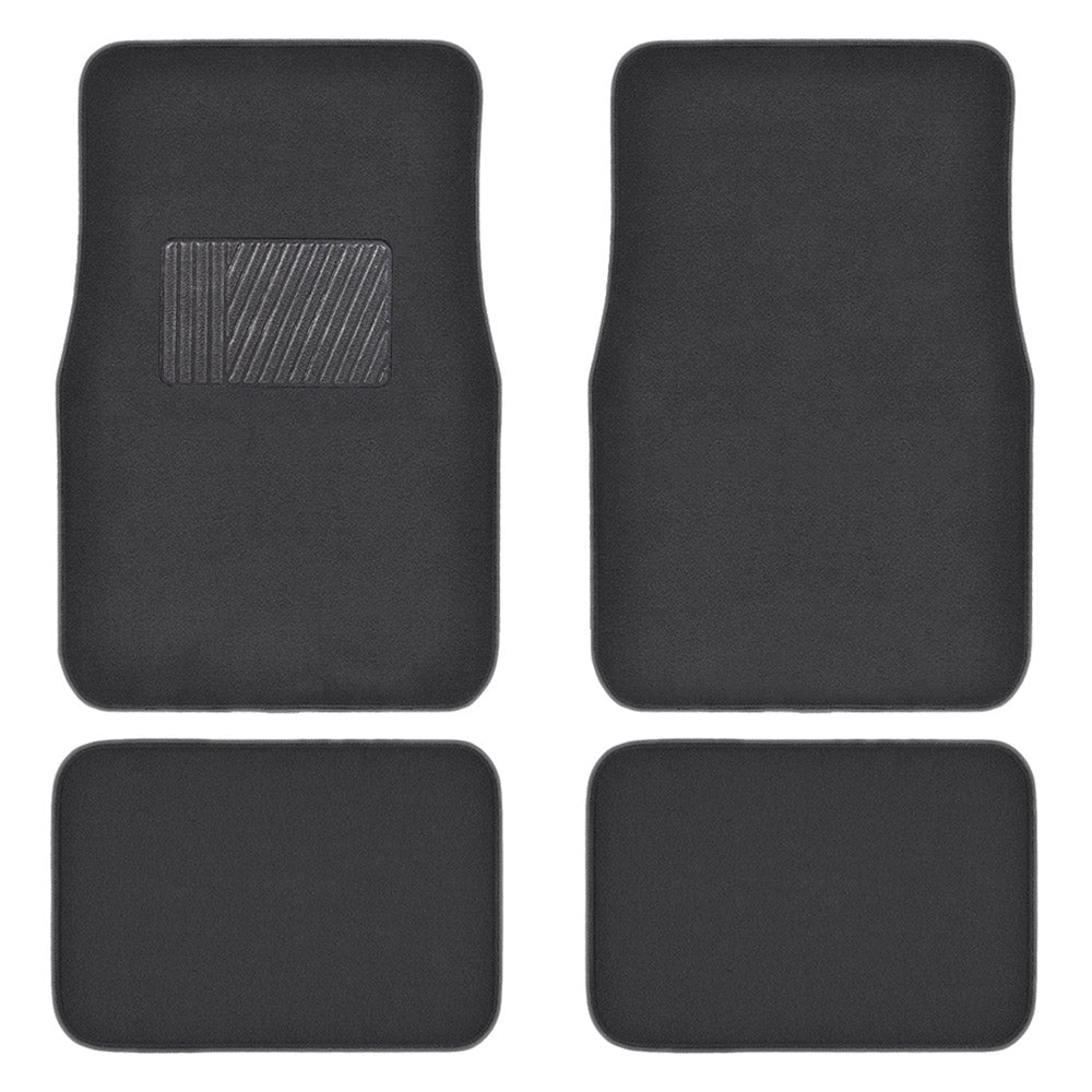 MotorTrend 4-Piece Premium Inter-Lock Backing Carpet Front Floor Mats and Rear Floor Mats