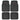 MotorTrend 4-Piece FlexTough Tortoise Front Floor Mats and Rear Floor Mats - Black