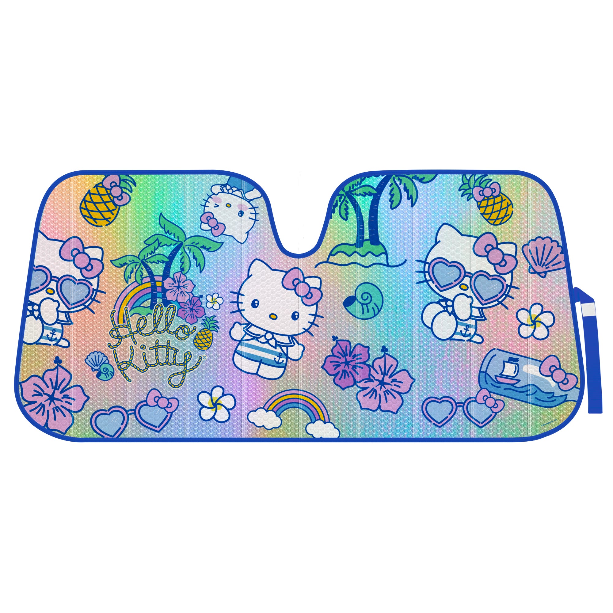 Carbella Sanrio Hello Kitty Summer Sailing Front Windshield Sunshade (58" x 28")