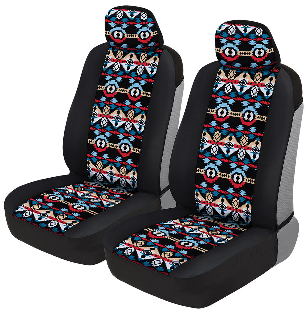 BDK 2-Pack Aztec Pattern Front Seat Covers