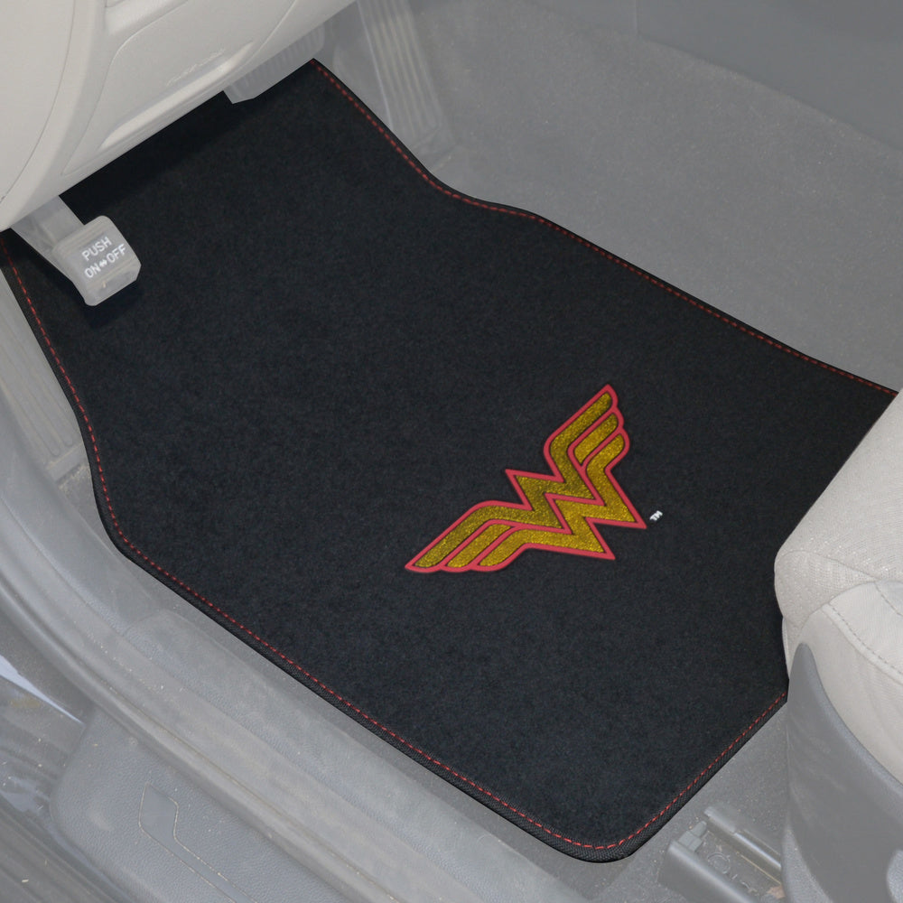 Warner Bros DC Comics Wonder Woman Logo Front Floor Mats and Rear Floor Mats