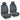 BDK 2-Pack Premium Regal Cloth Front Seat Covers - Black