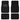 MotorTrend 4-Piece Premium Inter-Lock Backing Carpet Front Floor Mats and Rear Floor Mats - Black